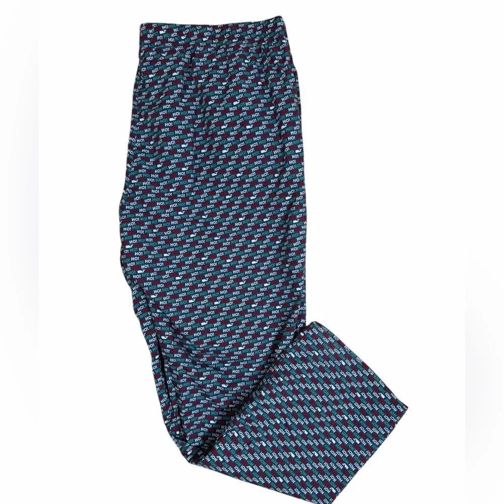 Vineyard Vines Men’s Blue Christmas Whale HOHOHO Xmas Pajama Lounge Pants
